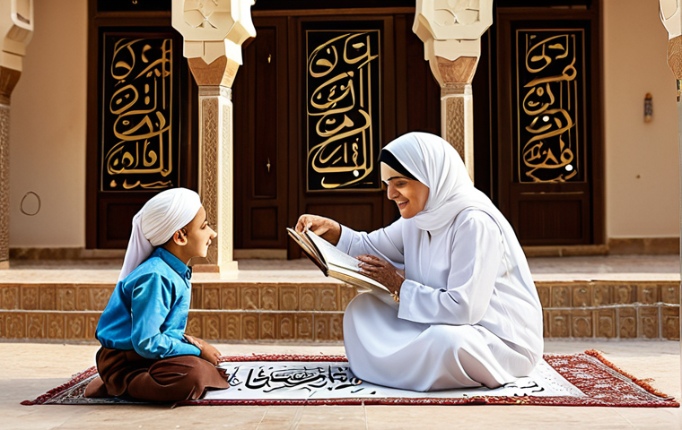 가상 추모 공간의 변화하는 역할 - ** "A successful Arab businesswoman in a professional, modest hijab and business attire, standing c...